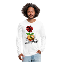 Load image into Gallery viewer, Concrete Rose Long Sleeve T-Shirt - white