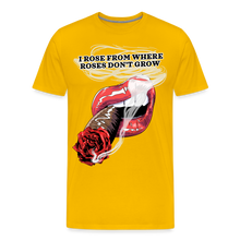 Load image into Gallery viewer, Smoking Rose Men's Premium T-Shirt - sun yellow