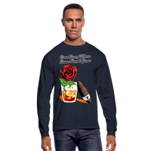 Load image into Gallery viewer, Whiskey Rose Long Sleeve T-Shirt - navy