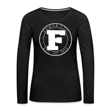 Load image into Gallery viewer, Fumar Women's Premium Long Sleeve T-Shirt - charcoal grey