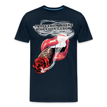 Load image into Gallery viewer, Smoking Rose Men's Premium T-Shirt - deep navy