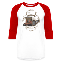 Load image into Gallery viewer, W.T.F. Baseball T-Shirt - white/red