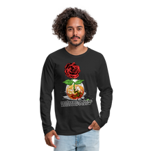Load image into Gallery viewer, Concrete Rose Long Sleeve T-Shirt - black