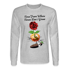 Load image into Gallery viewer, Concrete Rose Long Sleeve T-Shirt - heather gray