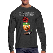 Load image into Gallery viewer, Concrete Rose Long Sleeve T-Shirt - heather black