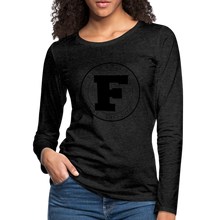 Load image into Gallery viewer, Fumar Women's Premium Long Sleeve T-Shirt - charcoal grey