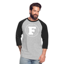 Load image into Gallery viewer, White Fumar Women's Baseball T-Shirt - heather gray/black