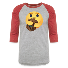 Load image into Gallery viewer, Cigar Hug - Baseball T-Shirt - heather gray/red