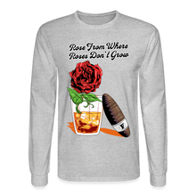 Load image into Gallery viewer, Whiskey Rose Long Sleeve T-Shirt - heather gray