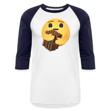 Load image into Gallery viewer, Cigar Hug - Baseball T-Shirt - white/navy