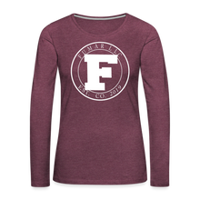 Load image into Gallery viewer, Fumar Women's Premium Long Sleeve T-Shirt - heather burgundy