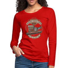 Load image into Gallery viewer, W.T.F Women's Premium Long Sleeve T-Shirt - red