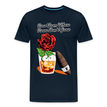 Load image into Gallery viewer, Whiskey Rose T-Shirt - deep navy