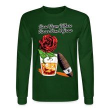 Load image into Gallery viewer, Whiskey Rose Long Sleeve T-Shirt - forest green