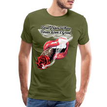 Load image into Gallery viewer, Smoking Rose T-Shirt - olive green