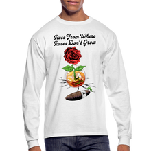 Load image into Gallery viewer, Concrete Rose Long Sleeve T-Shirt - white