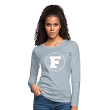 Load image into Gallery viewer, Fumar Women's Premium Long Sleeve T-Shirt - heather ice blue