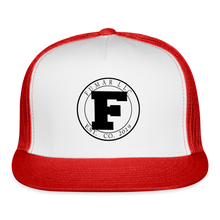 Load image into Gallery viewer, Fumar Trucker Hat - white/red