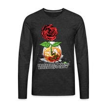Load image into Gallery viewer, Concrete Rose Long Sleeve T-Shirt - charcoal grey