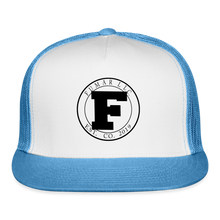 Load image into Gallery viewer, Fumar Trucker Hat - white/blue