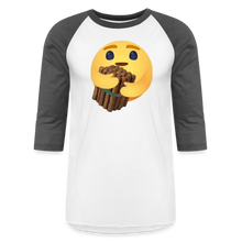 Load image into Gallery viewer, Cigar Hug - Baseball T-Shirt - white/charcoal