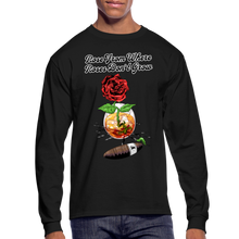 Load image into Gallery viewer, Concrete Rose Long Sleeve T-Shirt - black