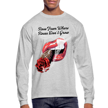 Load image into Gallery viewer, Smoking Rose Long Sleeve T-Shirt - heather gray