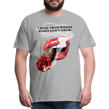 Load image into Gallery viewer, Smoking Rose Men's Premium T-Shirt - heather gray