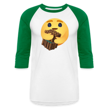 Load image into Gallery viewer, Cigar Hug - Baseball T-Shirt - white/kelly green