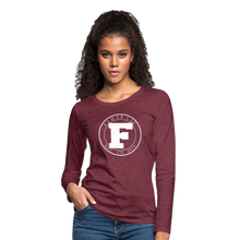Load image into Gallery viewer, Fumar Women's Premium Long Sleeve T-Shirt - heather burgundy