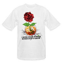 Load image into Gallery viewer, Concrete Rose Tall T-Shirt - white
