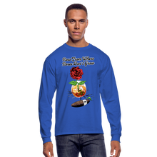 Load image into Gallery viewer, Concrete Rose Long Sleeve T-Shirt - royal blue