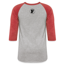 Load image into Gallery viewer, Cigar Hug - Baseball T-Shirt - heather gray/red