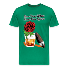Load image into Gallery viewer, Whiskey Rose T-Shirt - kelly green