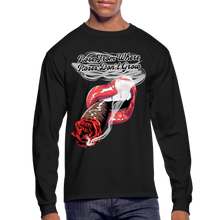 Load image into Gallery viewer, Smoking Rose Long Sleeve T-Shirt - black