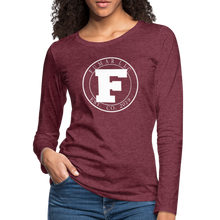 Load image into Gallery viewer, Fumar Women's Premium Long Sleeve T-Shirt - heather burgundy