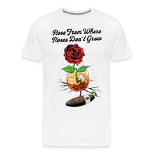 Load image into Gallery viewer, Concrete Rose and Cigar T-Shirt - white