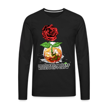 Load image into Gallery viewer, Concrete Rose Long Sleeve T-Shirt - black