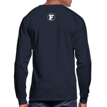 Load image into Gallery viewer, Smoking Rose Long Sleeve T-Shirt - navy