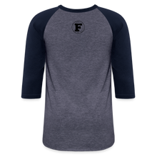 Load image into Gallery viewer, Cigar Hug - Baseball T-Shirt - heather blue/navy