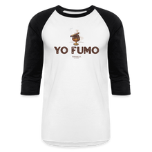 Load image into Gallery viewer, Yo Fumo Baseball T-Shirt - white/black