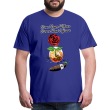 Load image into Gallery viewer, Concrete Rose T-Shirt - royal blue