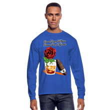 Load image into Gallery viewer, Whiskey Rose Long Sleeve T-Shirt - royal blue