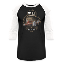 Load image into Gallery viewer, W.T.F. Baseball T-Shirt - black/white