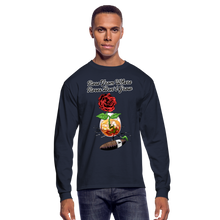 Load image into Gallery viewer, Concrete Rose Long Sleeve T-Shirt - navy