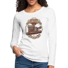 Load image into Gallery viewer, W.T.F Women's Premium Long Sleeve T-Shirt - white