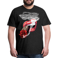 Load image into Gallery viewer, Smoking Rose Men's Premium T-Shirt - charcoal grey