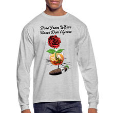 Load image into Gallery viewer, Concrete Rose Long Sleeve T-Shirt - heather gray