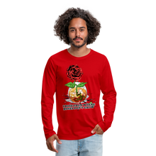 Load image into Gallery viewer, Concrete Rose Long Sleeve T-Shirt - red