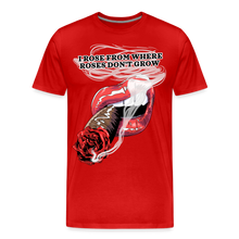 Load image into Gallery viewer, Smoking Rose Men's Premium T-Shirt - red